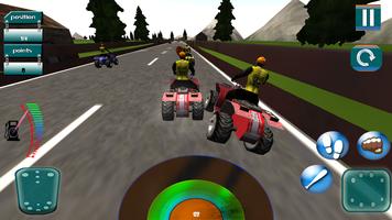 3D motos de corrida quad Cartaz