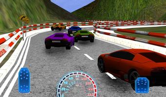 corrida de carros 3D imagem de tela 3