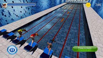 السباحة سباق 3D تصوير الشاشة 2