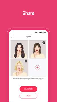 Hairfit  -  k-pop发型模拟 截图 3