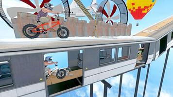 Mega Ramp Stunts Race - BMX Bike Racing Game 2020 ảnh chụp màn hình 3