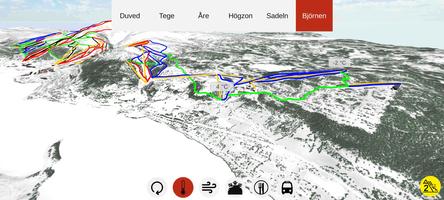 Åre 3D Pistkarta imagem de tela 1