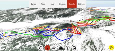 Åre 3D Pistkarta imagem de tela 3