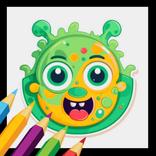 Coloring Alien Virus