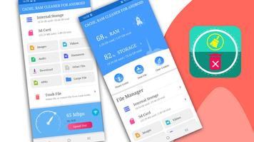 CACHE, RAM Cleaner for Android पोस्टर