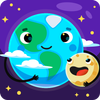 天文游戏的孩子们: 学习太阳系，行星，星星，星座等天空物体 图标