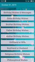 Birthday Messages and Wishes Poster