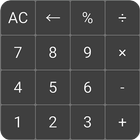Simple Calculator big display أيقونة