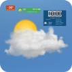 Weather forecast clock widget