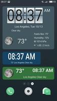 Weather forecast clock widget screenshot 1
