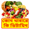 কোন খাবারে কি ভিটামিন ~ Vitamins On Food Guide