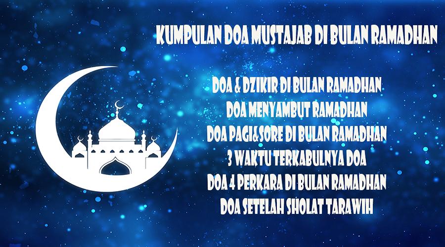 Waktu mustajab doa bulan ramadhan