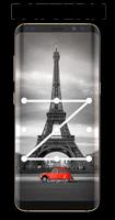 Paris Eiffel Tower Lock Screen syot layar 1