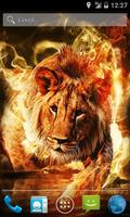 Fire Lion Live Wallpaper Affiche