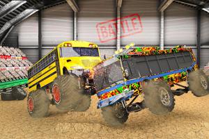 Monster Bus Derby Car Shooting постер