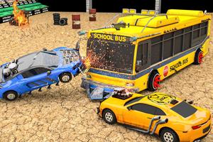 Monster Bus Derby Car Shooting imagem de tela 1