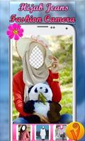 Hijab Jeans Fashion Camera Affiche