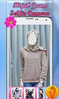 Poster Hijab Jeans Selfie Camera