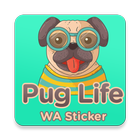 Pug Life Sticker ไอคอน