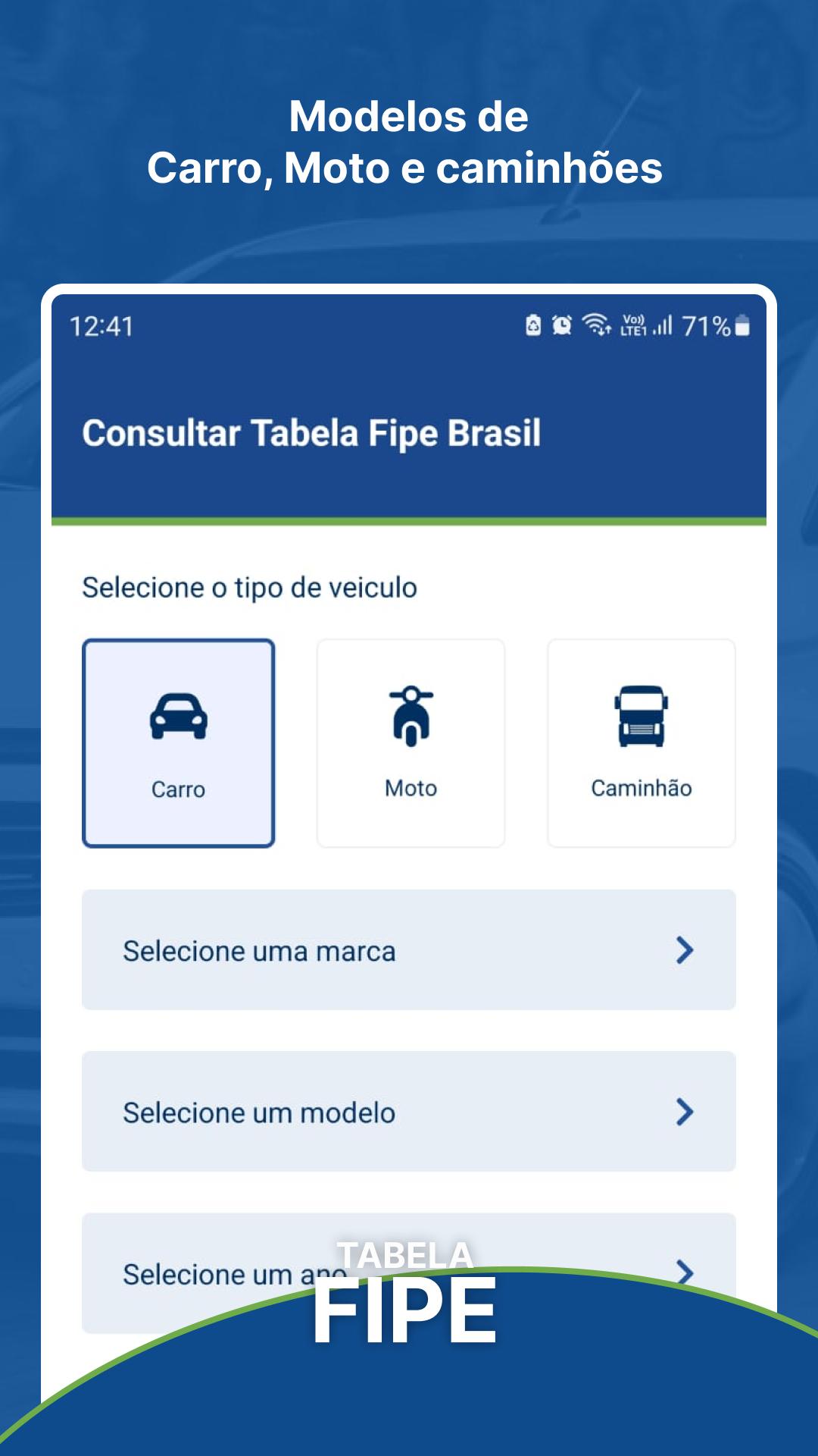 Tabela FIPE Brasil - Preços de Carros, Motos, Caminhões