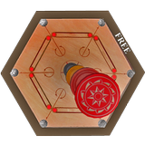 Classic carrom 3d icon