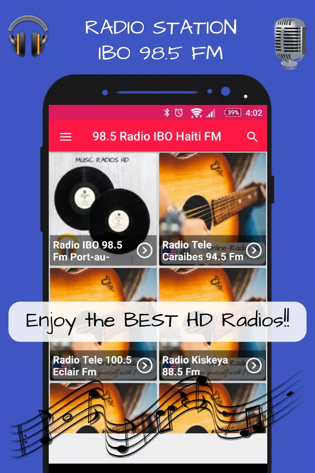 Radio IBO 98.5 Fm Haiti Radio Stations Fm Live HD APK للاندرويد تنزيل