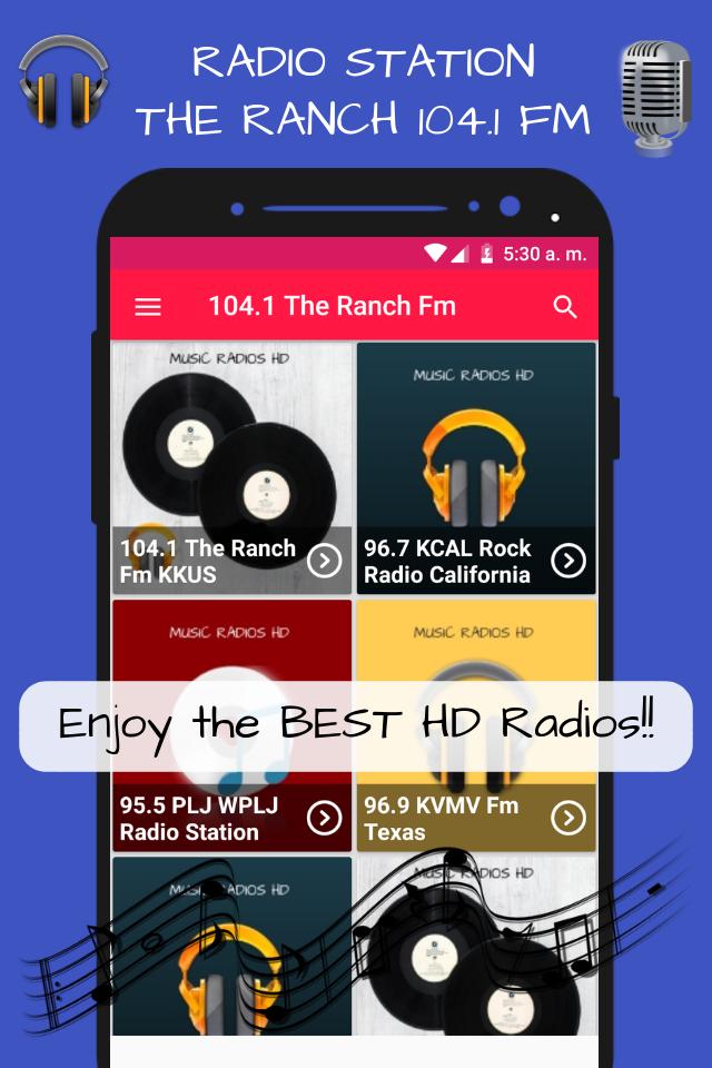 104.1 The Ranch Fm KKUS Tennessee Radio Stations APK برای دانلود اندروید