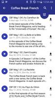 Coffee Break French Podcast Ekran Görüntüsü 1