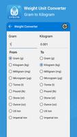 پوستر Grams,kg,lbs weight converter