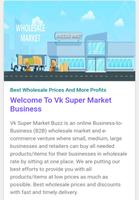Vk Super Market Buzz | Wholesale Market & Platform Affiche