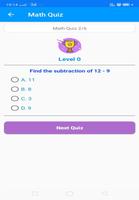 Math Quiz : A Game Of Math 截图 1