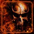 Fantasy Fire Skulls