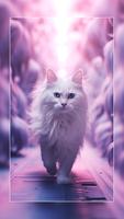 Cute Cat Wallpaper Affiche