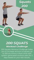 200 Squats ポスター