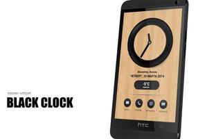 BlackClock Zooper Widget Skin الملصق