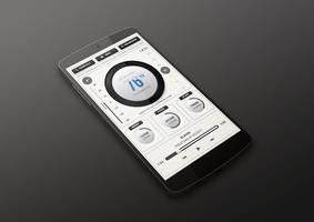 Black&White Zooper Widget Skin تصوير الشاشة 1