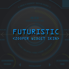 Futuristic Zooper Widget Skin أيقونة