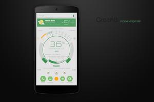 GreenUI Zooper Widget Skin الملصق