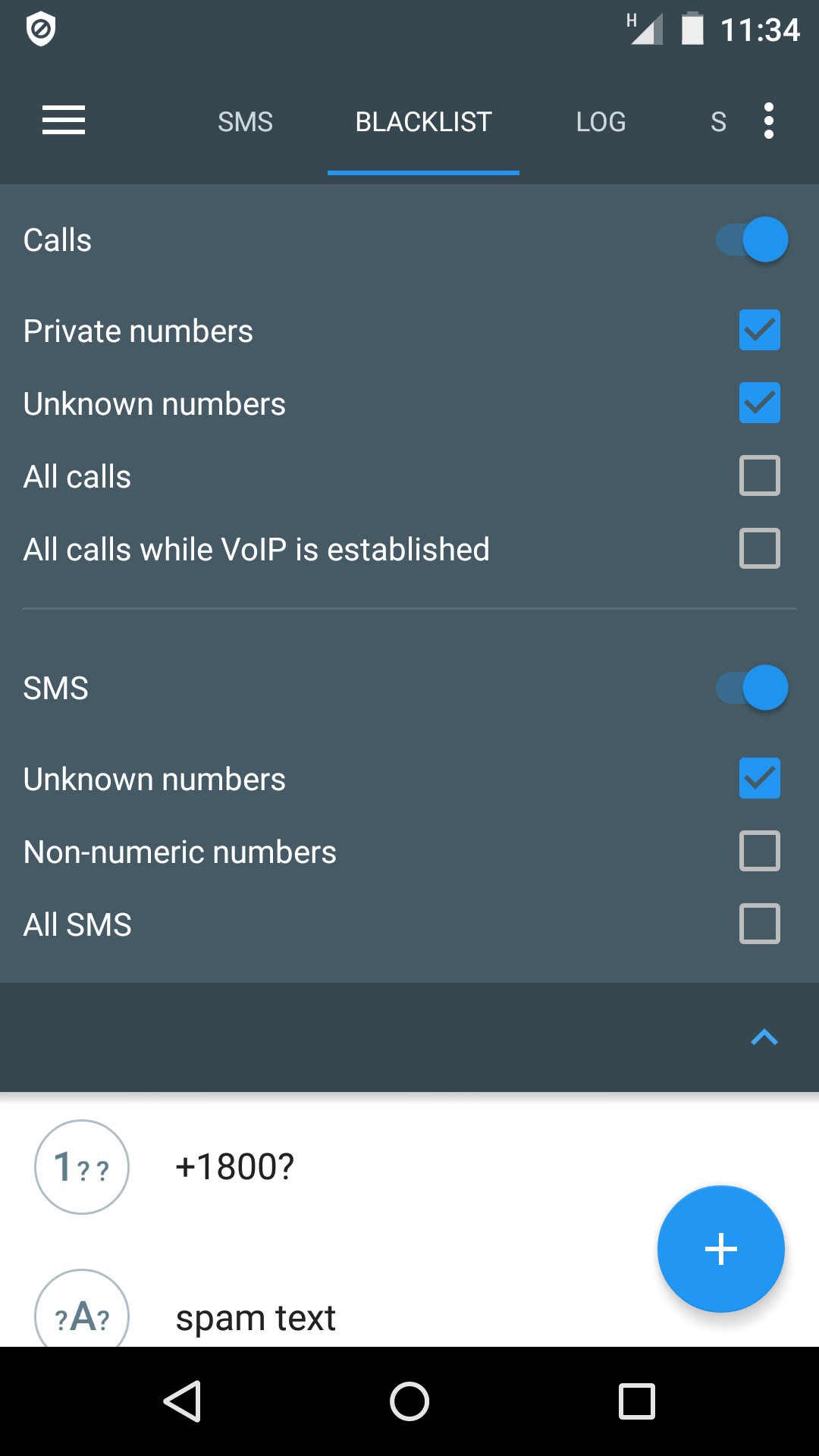 CALLS BLACKLIST SCARICARE