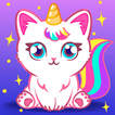Cats Unicorns Coloring Book ไอคอน