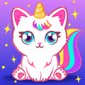 ”Cats Unicorns Coloring Book