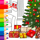 Weihnachtsdekoration Färbung APK