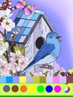 Птицы - Раскраска для взрослых скриншот 2