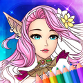 Fantasy Love Coloring Book