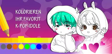 Anime K-POP Idol Chibi Malbuch