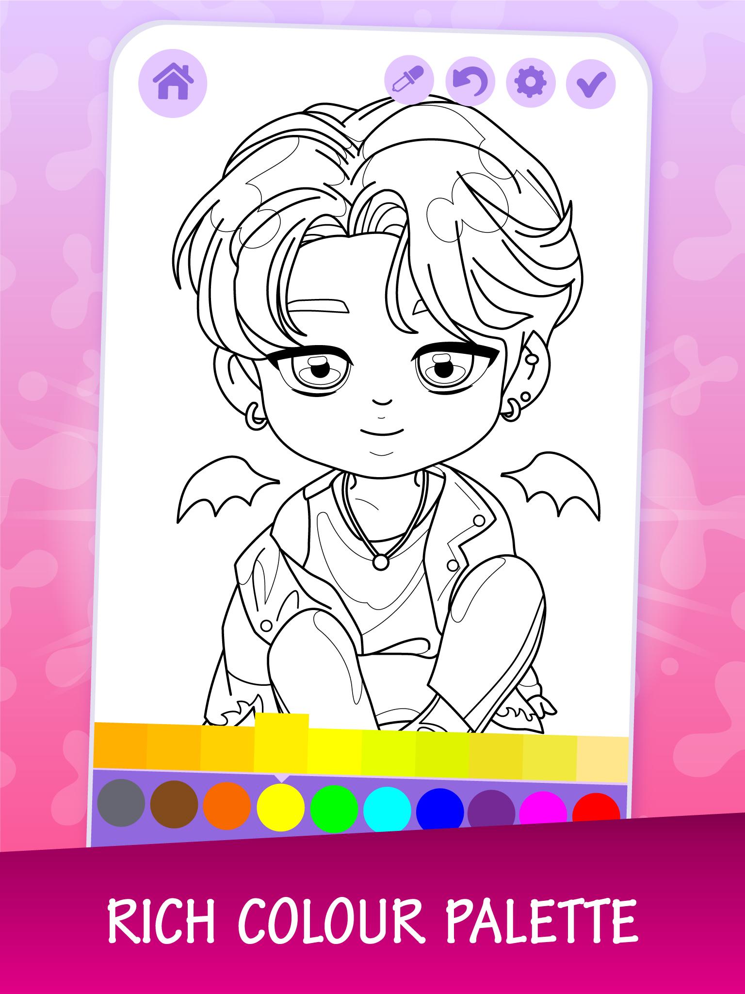 Download Anime K Pop Idol Chibi Coloring Book For Android Apk Download