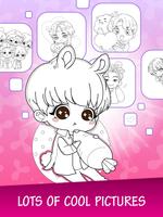 K-POP Idol Chibi Coloring Book تصوير الشاشة 3