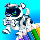 Robotertiere Malbuch APK