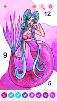 2 Schermata Mermaid Girls Coloring Games