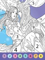Fantasy Coloring by Numbers ảnh chụp màn hình 1